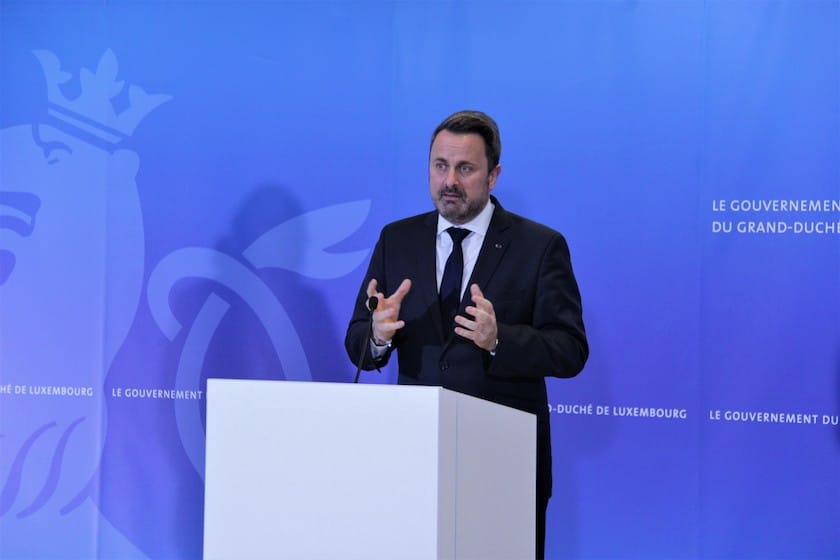 Xavier Bettel, Premier ministre, ministre d'État