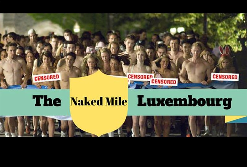 affiche de l'événement First "Naked" Mile RUN in Luxembourg