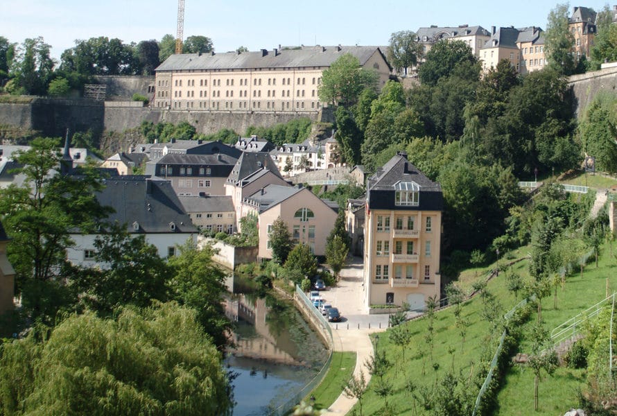 vue du Grund à Luxembourg