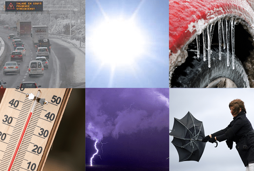 intempéries : tempête, orgages, canicule, neige, verglas au Luxembourg