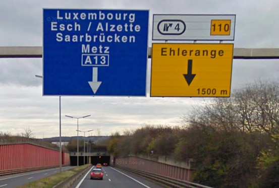 Dernier week-end de chantier au niveau du tunnel Ehlerange sur l'A13 au Luxembourg